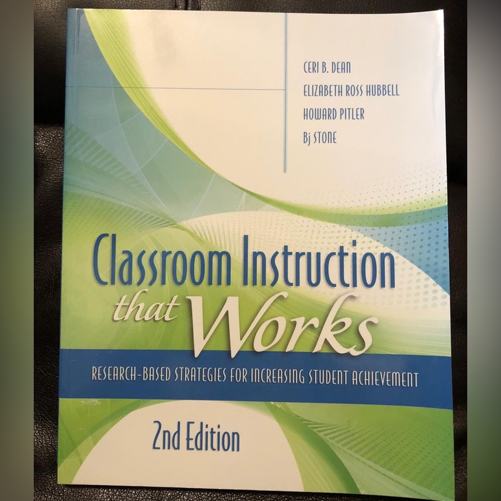 Classroom Instruction That Works Book